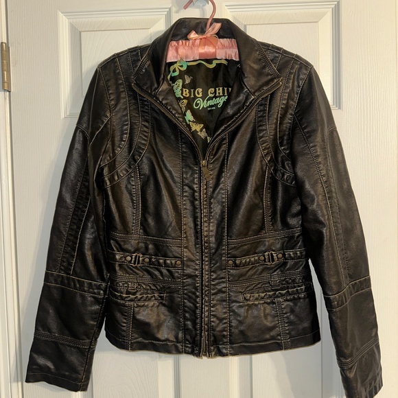 Big Chill Vintage Moto Jacket – Buckles, Studs & Bronze Detail (S) - Picture 1 of 6